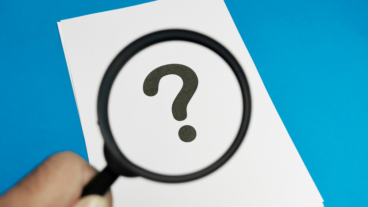 Bold question mark icon symbolizing uncertainty or asking questions