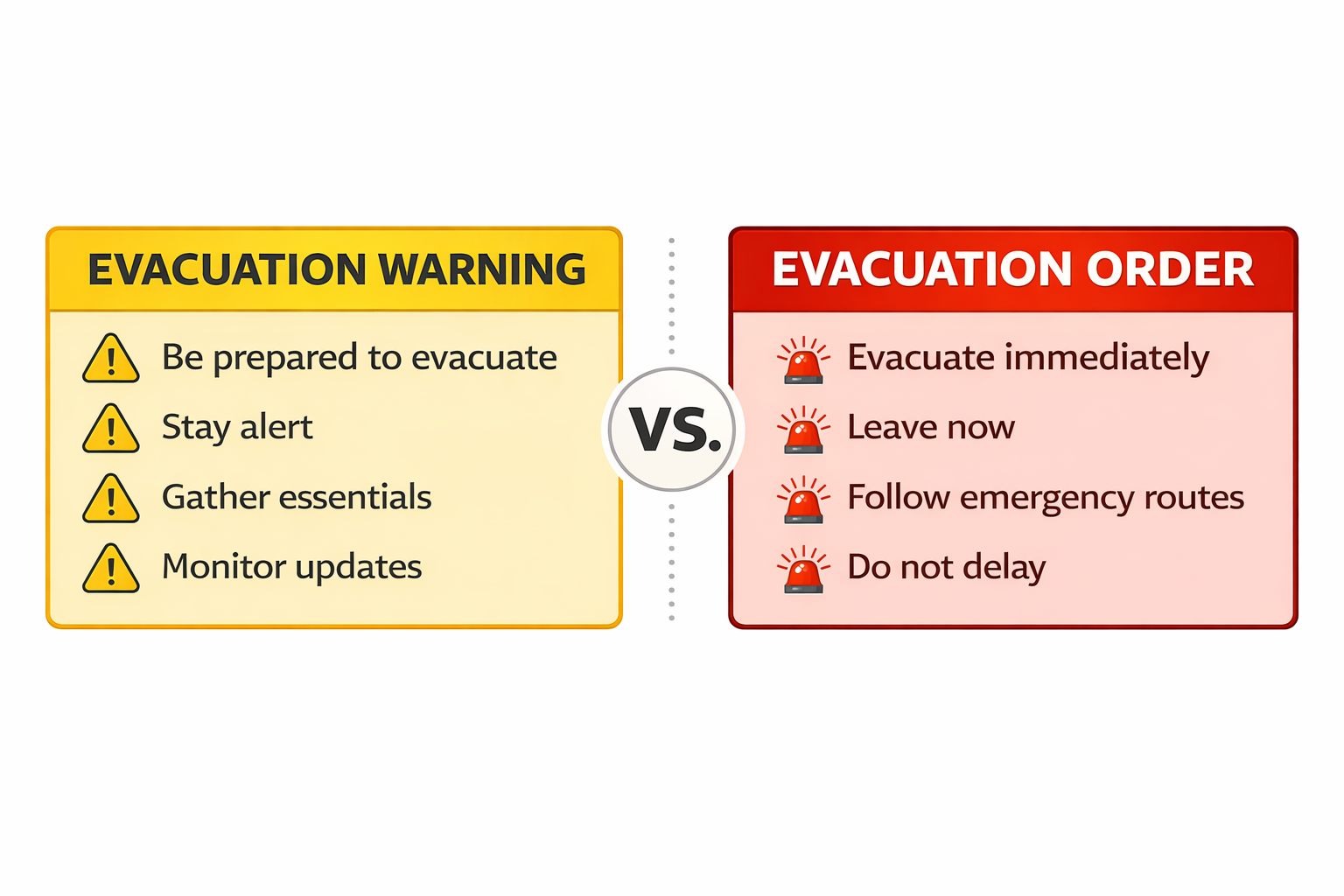 What Is an Evacuation Warning? Meaning, Risks & What to Do - Eaton Fire ...